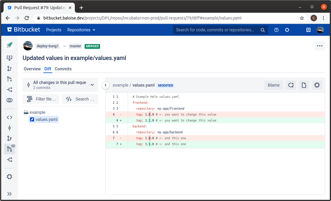 Example PR Diff